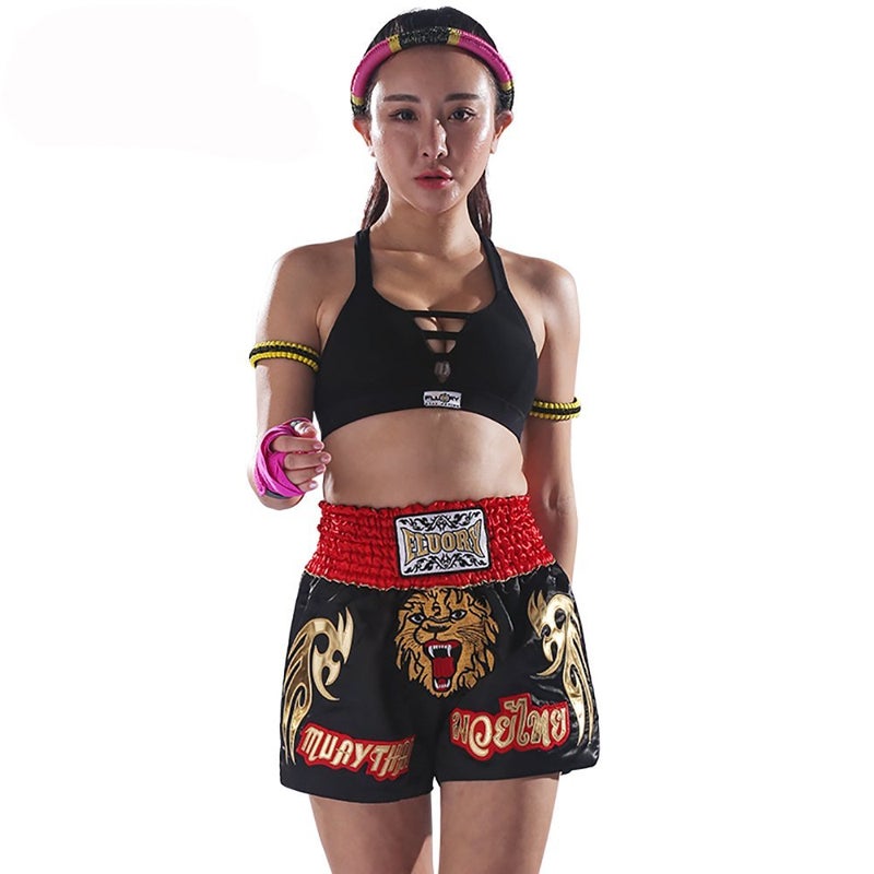 FLUORY Muay Thai Fight Shorts,MMA Shorts Clothing Training Cage Fighting Grappling Martial Arts Kickboxing Shorts Clothing - Image 3